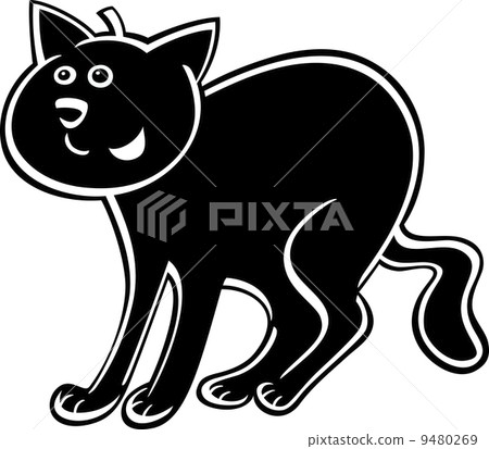 cartoon black cat cartoon black cat 9480269