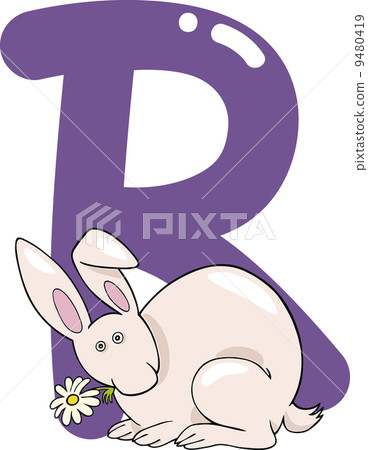 R for rabbit - Stock Illustration [9480419] - PIXTA