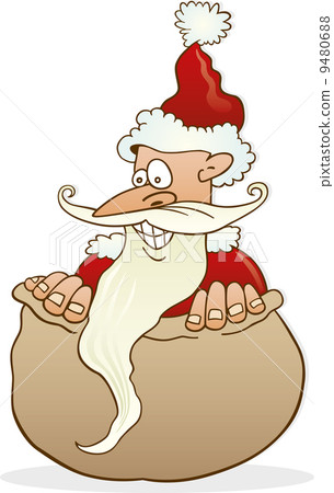 Santa claus in sack 9480688