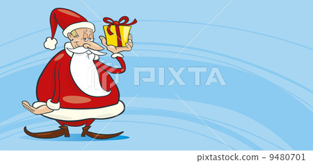 Santa claus with gift 9480701