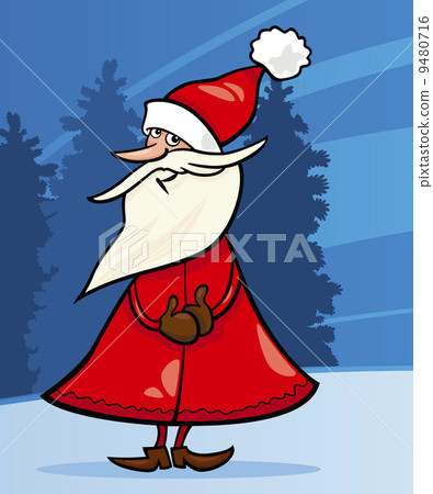 santa claus cartoon illustration 9480716