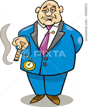 Rich man cartoon 9480815