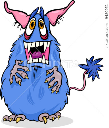 cartoon funny monster illustration 9480951