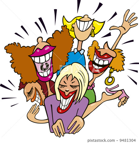 Women having fun and laughing 9481304