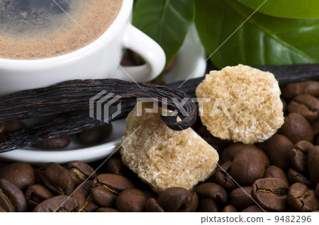 aroma coffee with vanilla and coffee branch 9482296