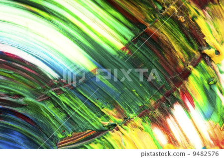 paints on the white paper 9482576