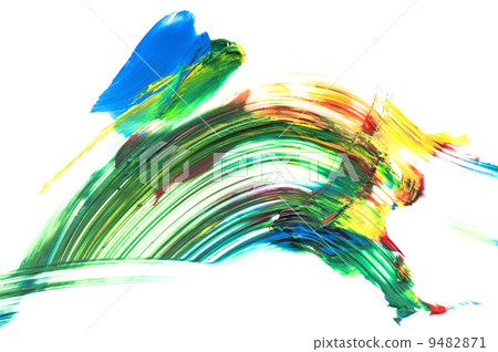 paints on the white paper 9482871