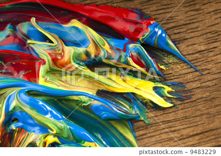 mixing paints. background 9483229