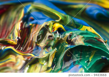 mixing paints. background 9483668