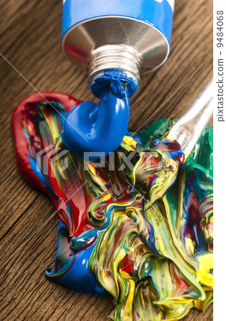 mixing paints. background 9484068