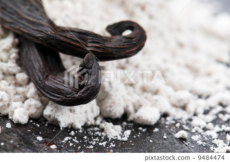 vanilla beans with aromatic sugar vanilla beans with aromatic sugar 9484474