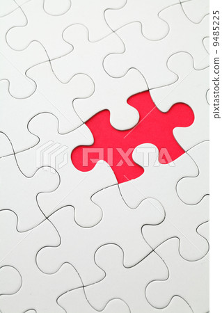Missing puzzle piece in red color 9485225