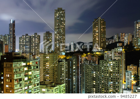 Apartment building in Hong Kong Apartment building in Hong Kong 9485227