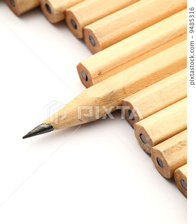 Pencil on white background Pencil on white background 9485316