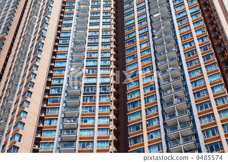 Apartment building in Hong Kong Apartment building in Hong Kong 9485574