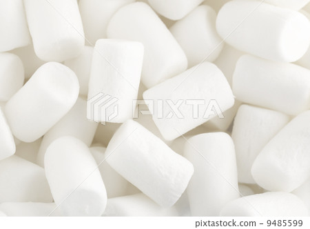 White marshmallows close up White marshmallows close up 9485599