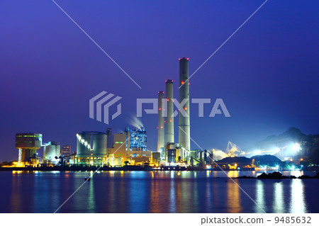 power station at night 9485632