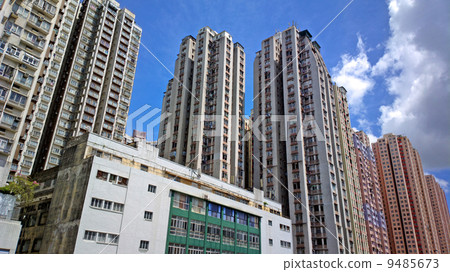 public apartment house in Hong Kong public apartment house in Hong Kong 9485673