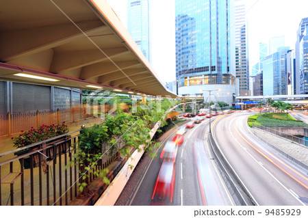 evening traffic in Hong kong evening traffic in Hong kong 9485929