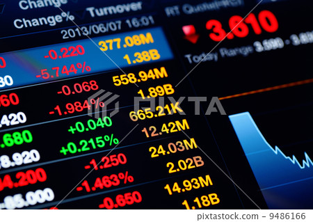 Financial graph and data 9486166