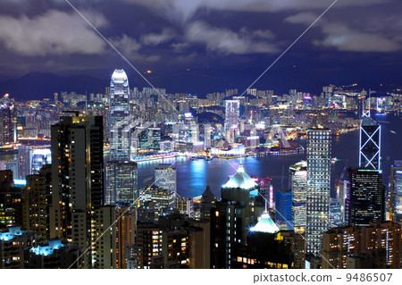 Hong Kong at night 9486507