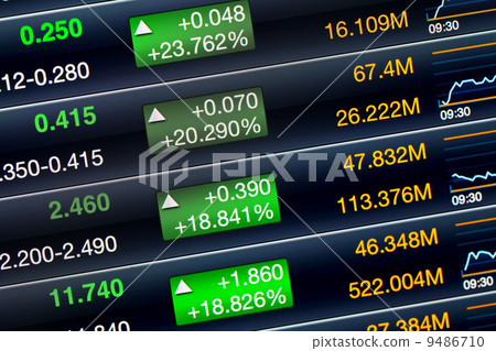 Increases of the stock market Increases of the stock market 9486710