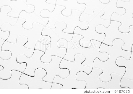 Part of completed white puzzle 9487025