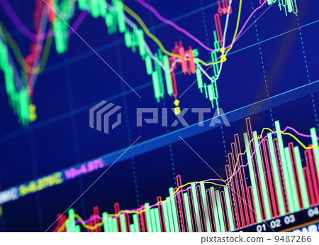 Stock market graph 9487266