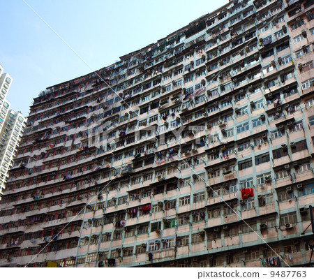 Old building in Hong Kong 9487763