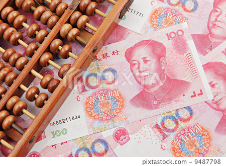 abacus and china money banknote abacus and china money banknote 9487798