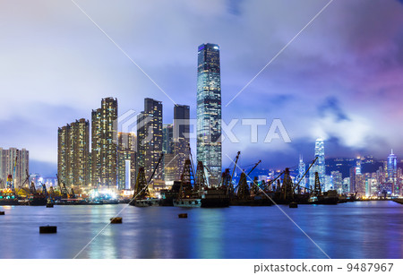 Kowloon skyline in Hong Kong Kowloon skyline in Hong Kong 9487967