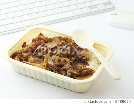 Fast food lunch at office Fast food lunch at office 9489024