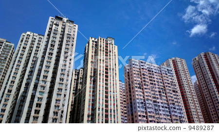 public apartment block in hong kong