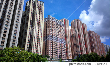 public apartment block in Hong Kong public apartment block in Hong Kong 9489341