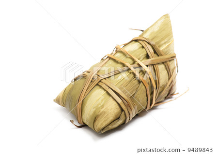 Rice dumpling isolated on white 9489843