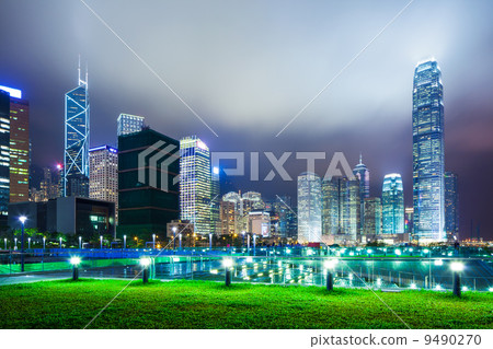 Hong Kong city at night Hong Kong city at night 9490270