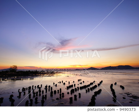 Sunset with sea 9490373