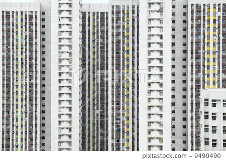 apartment block in Hong Kong apartment block in Hong Kong 9490490
