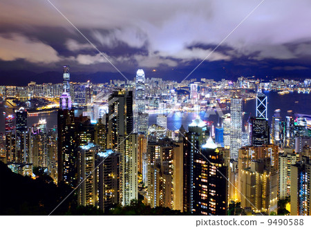 Hong Kong Skyline at night Hong Kong Skyline at night 9490588