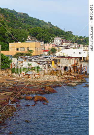 fishing village of Lei Yue Mun in Hong Kong 9491441