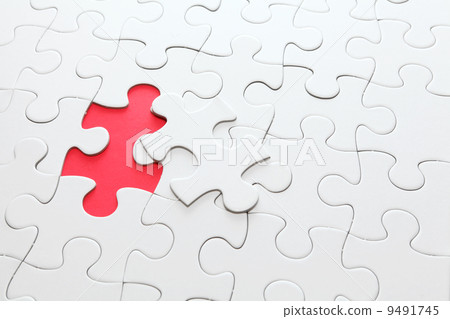 puzzle with missing red piece puzzle with missing red piece 9491745