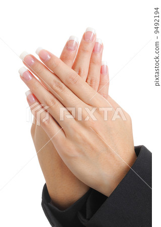 Manicure on female hands Manicure on female hands 9492194