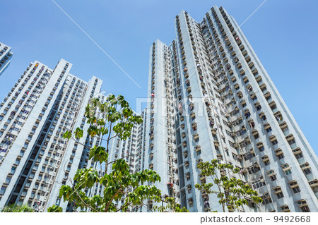Apartment building in Hong Kong 9492668