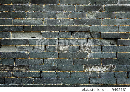 chinese blue bricks wall 9493181