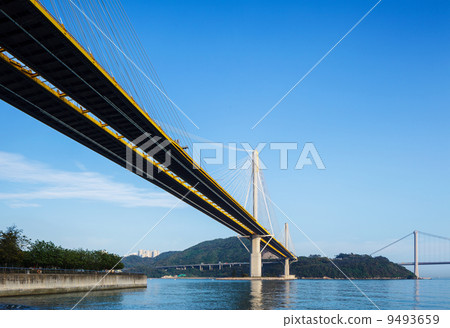 Suspension bridge in Hong Kong Suspension bridge in Hong Kong 9493659