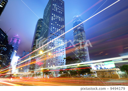 Night traffic in city 9494179