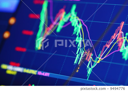 Stock market graph 9494776