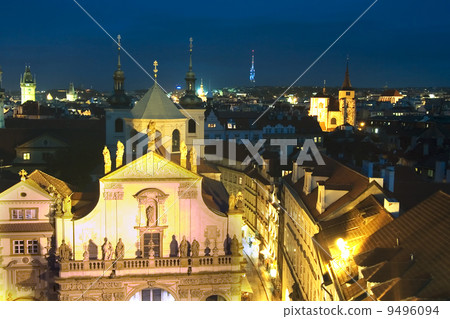 Night Cityscape - Prague Night Cityscape - Prague 9496094