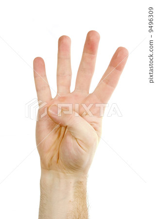 Four Fingers Isolated Four Fingers Isolated 9496309