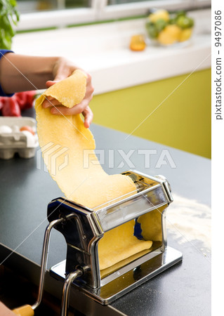 Pasta Making Detail Pasta Making Detail 9497086